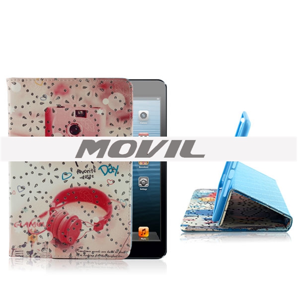 NP-2106 Elegante funda de cuero pu para ipad mini-7